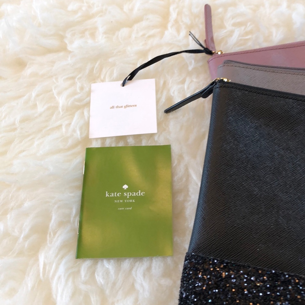 Kate Spade Greta Court Glitter Gia Pouch - Picture 2 of 8